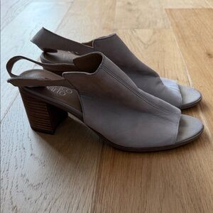 Franco Sarto Gray Slingback Heels